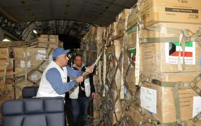 Kuwaiti Red Crescent and Egyptian Red Crescent support people fleeing Ukraine